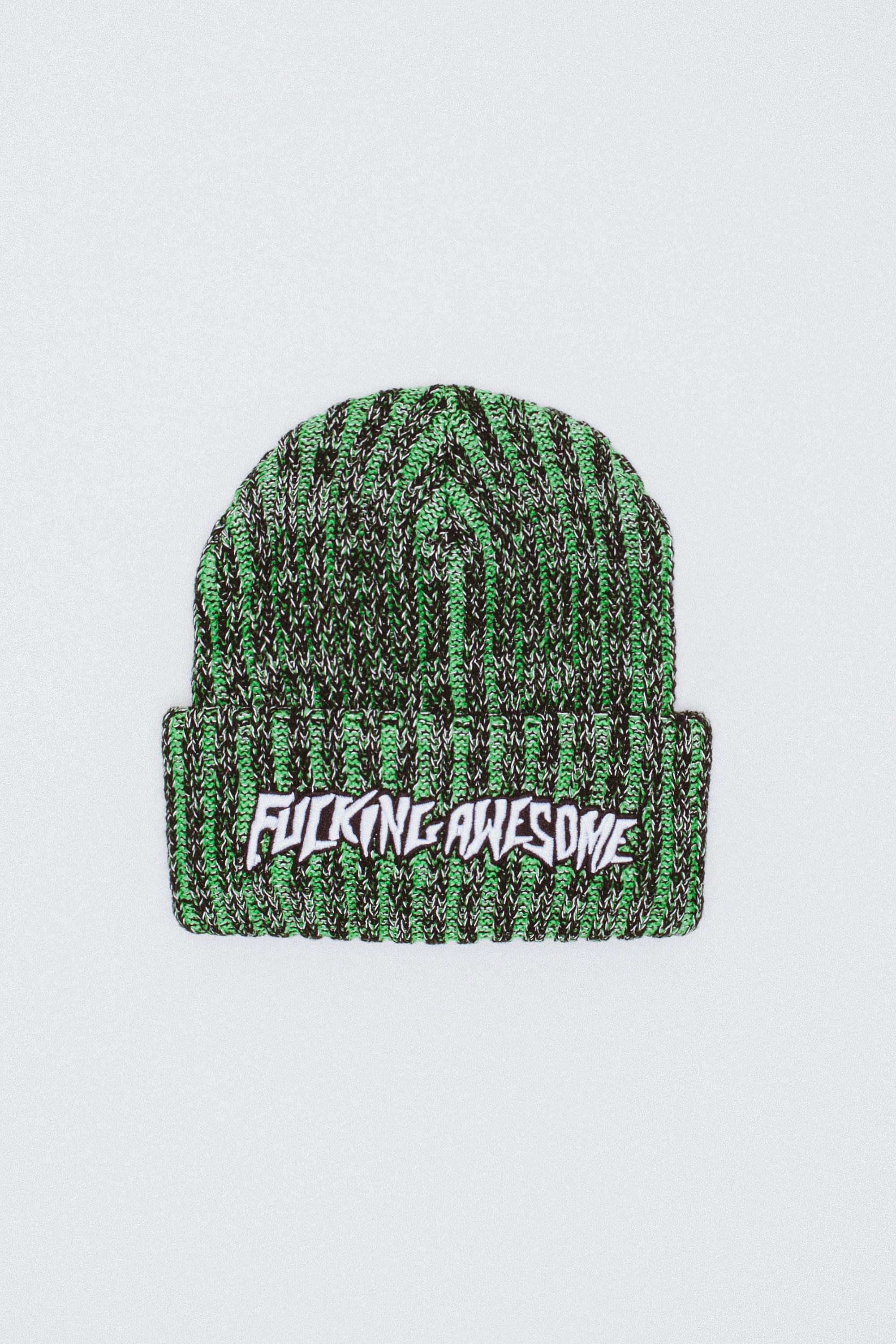FA Reflective Stripe Beanie Black front