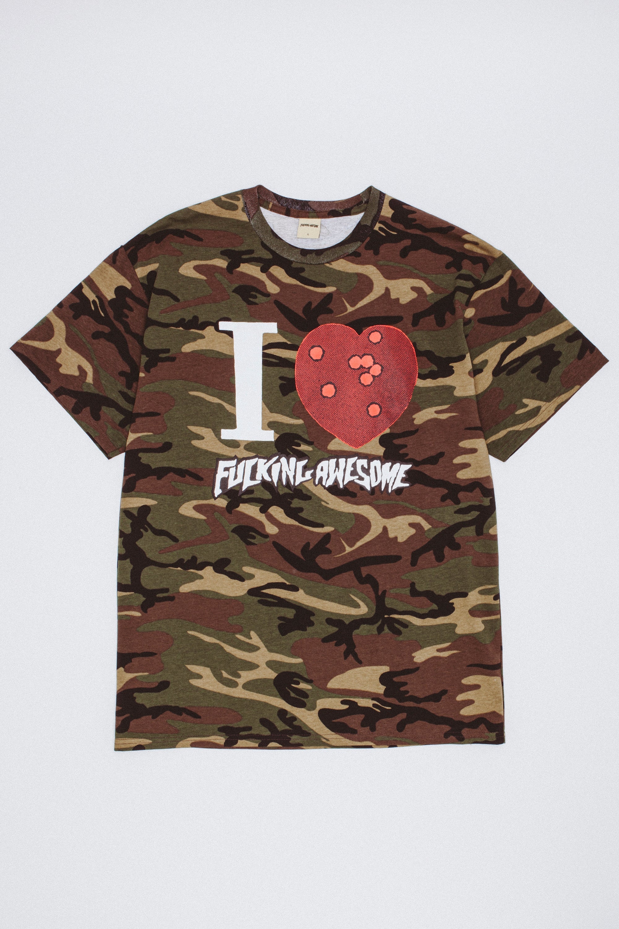 FA I Heart FA Tee Camo front