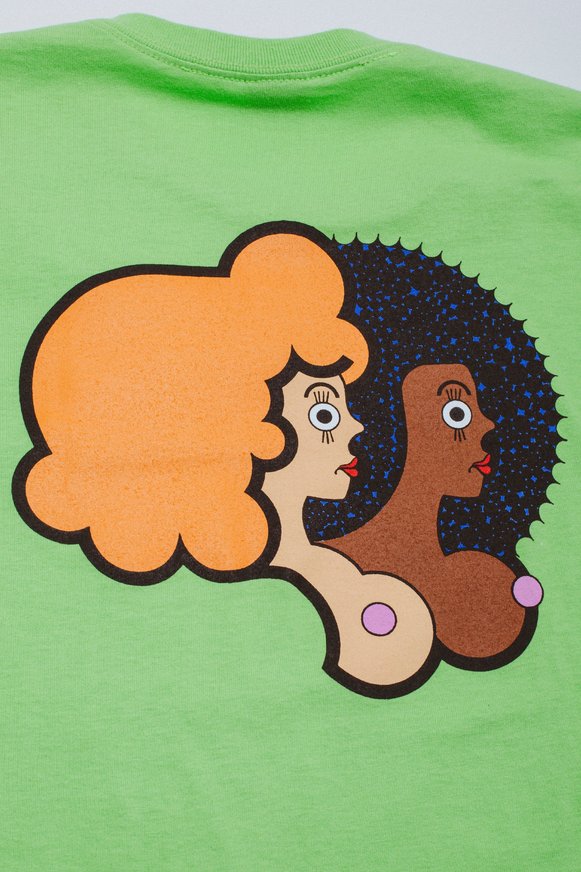 FA Two Women Tee Lime back detail