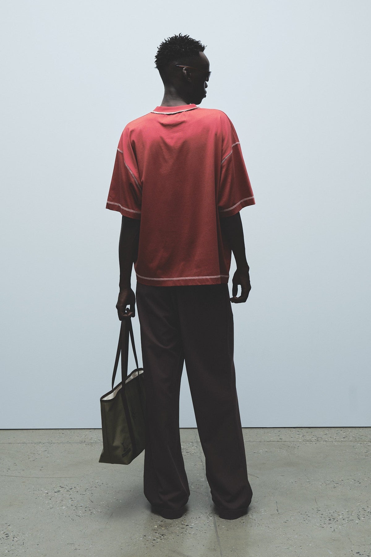 Jungles Jungles Hand Drawings Tee rust styled, boxy relaxed fit, Fall 26 lookbook