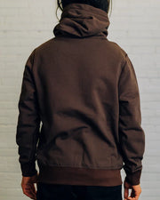 Raised by Wolves| Collegiate Snap Hood Brown - Gallery Streetwear