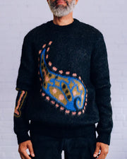 Raised by Wolves| Paisley Mohair Sweater - Gallery Streetwear