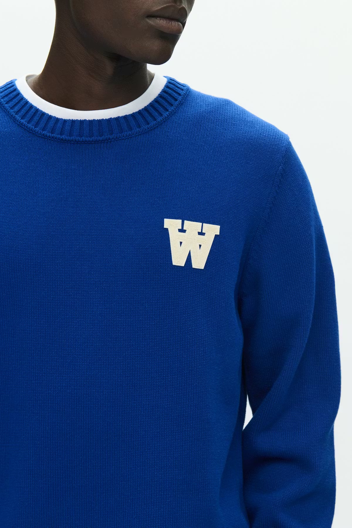 WoodWood WWTay Pullover Navy Peony / Blue — View 4 | Gallery Streetwear Kelowna