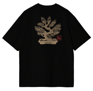 Magenta Bonsai Tee Black