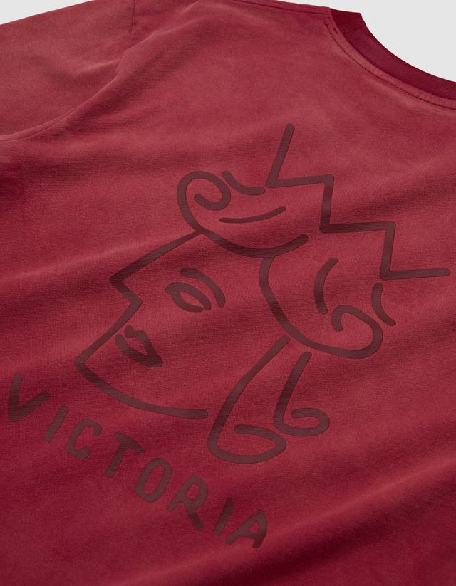 Victoria HK Sunfaded QH L/S Tee – Faded Rose