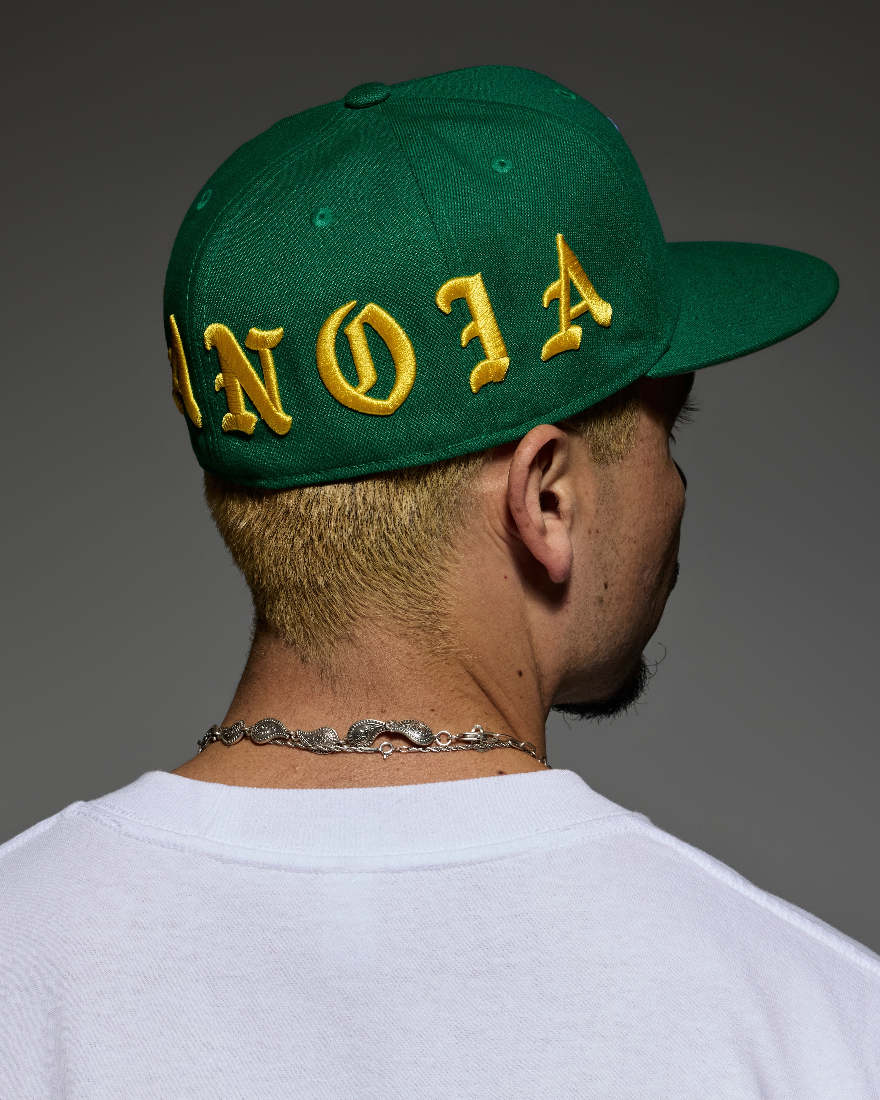Born X Raised Paranoia Rocker Fitted - Kelly Green / Yellow - lifestyle 3