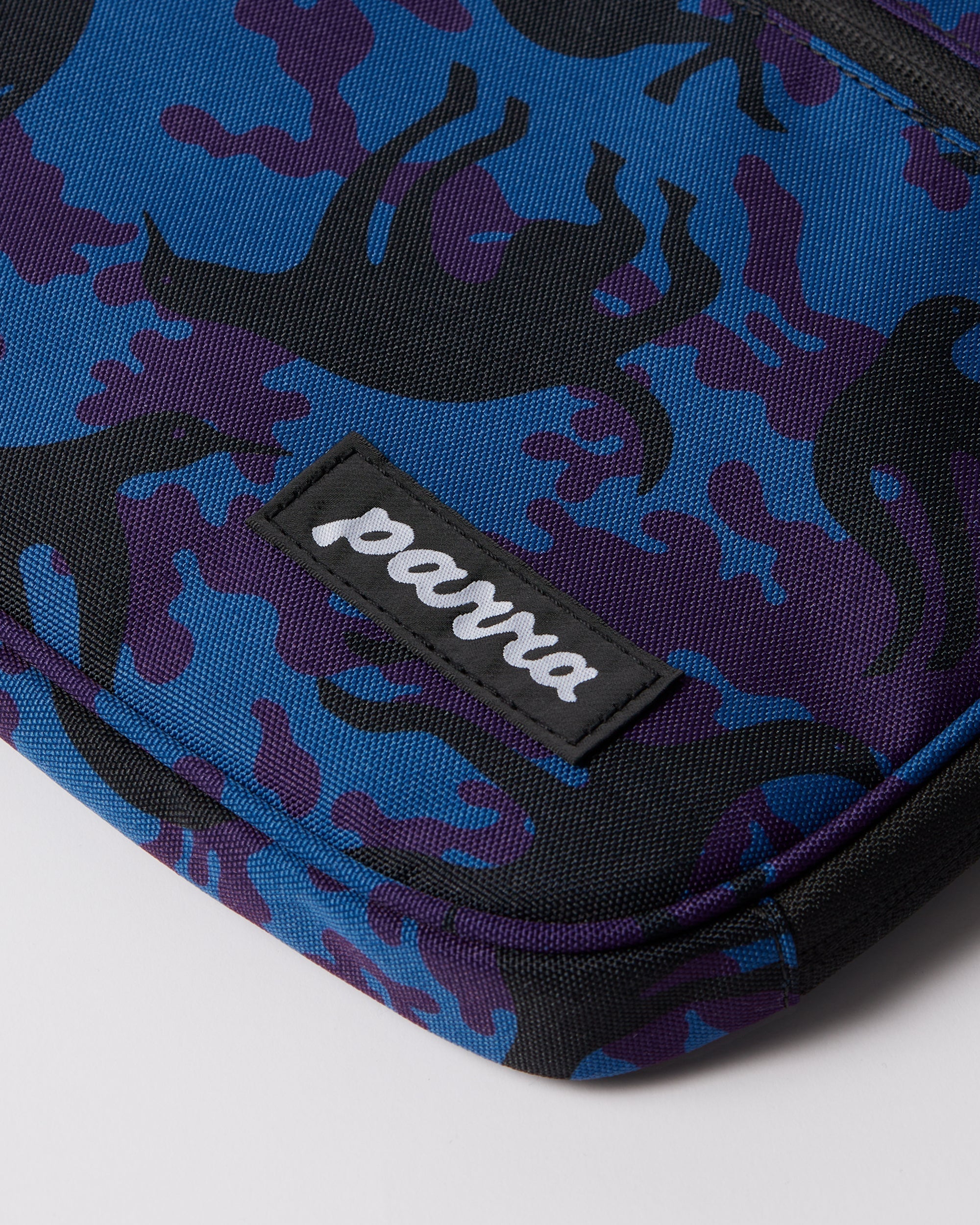 Parra Purple Camo Beast laptop sleeve — all-over print detail