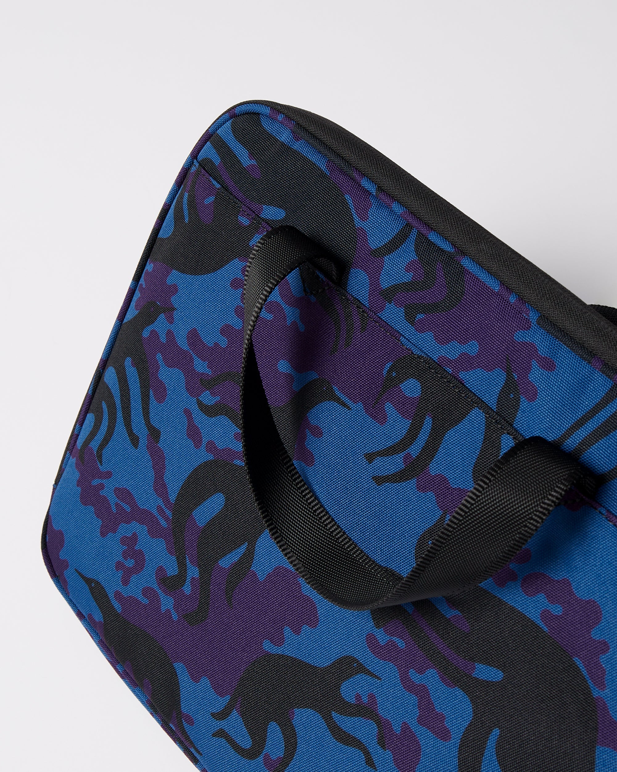 Parra Purple Camo Beast laptop sleeve — interior