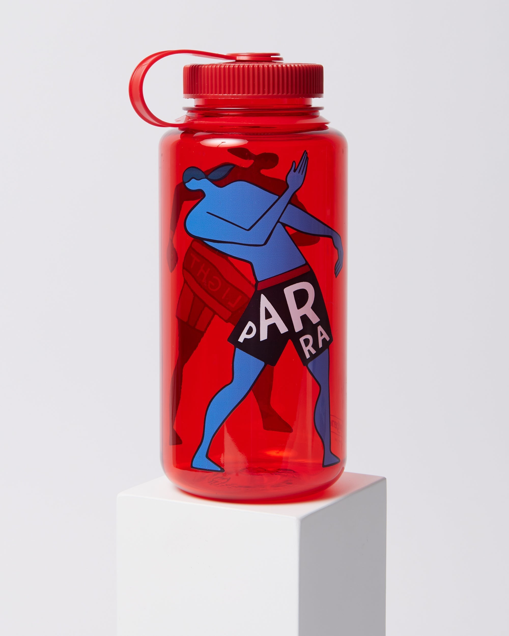 Parra Water Slapped Nalgene bottle red — artwork detail