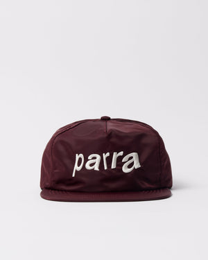 Parra Distorted 90s Memory 5 Panel Hat Dark Red — product shot