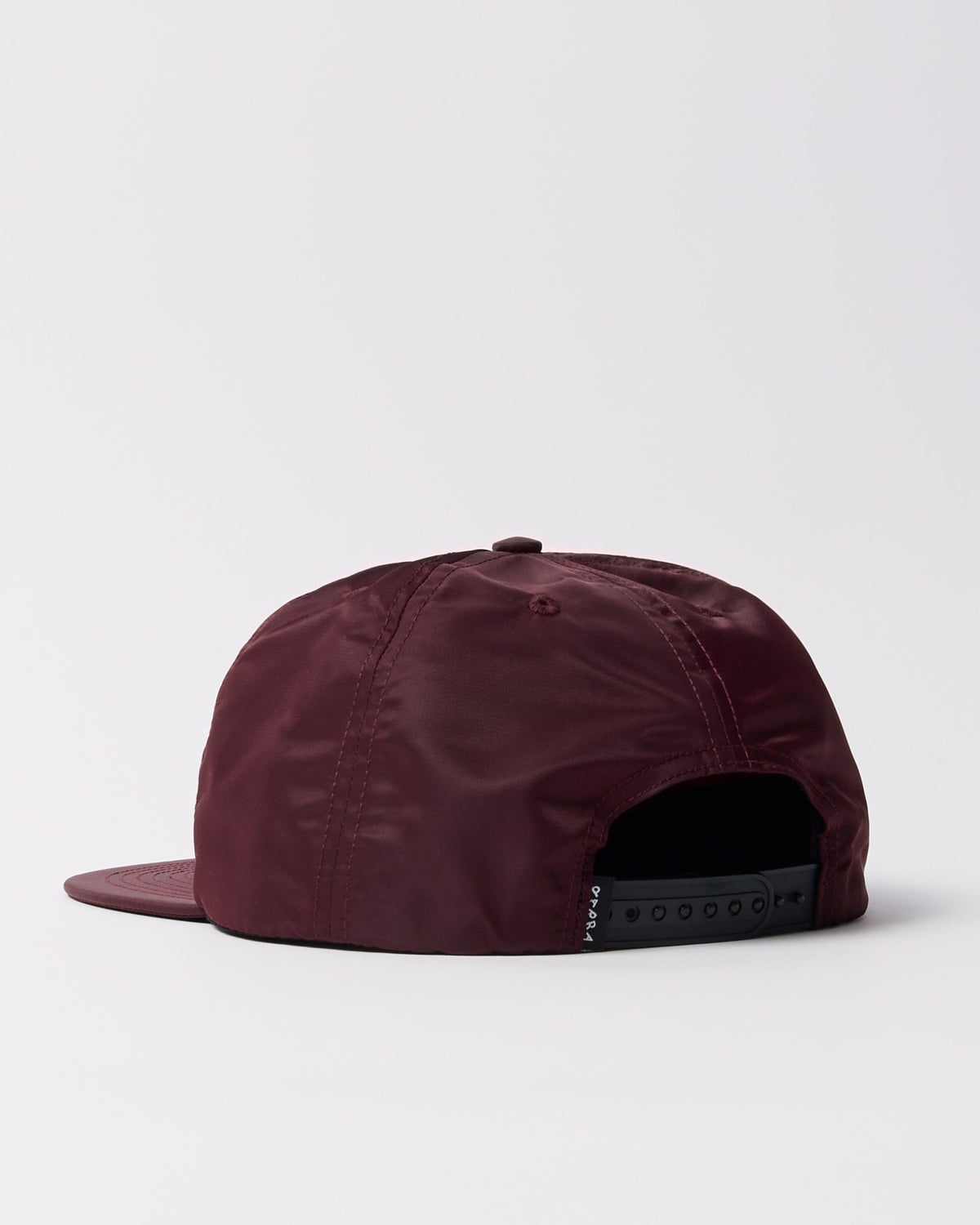 Parra Distorted 90s Memory 5 Panel Hat Dark Red — embroidery detail