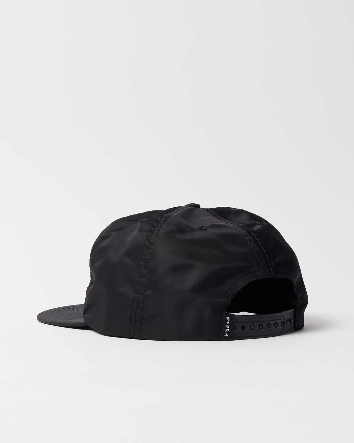 Parra Distorted 90s Memory 5 Panel Hat Black — embroidery detail