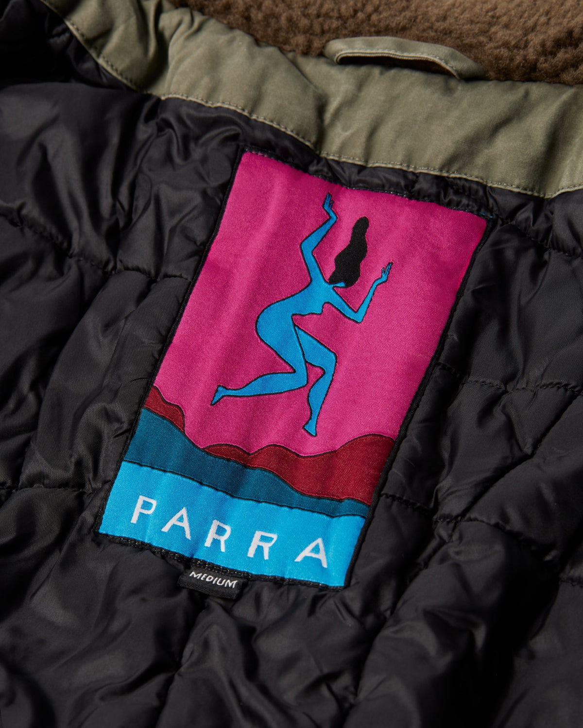 Parra Darwin Takes Flight Jacket Green back