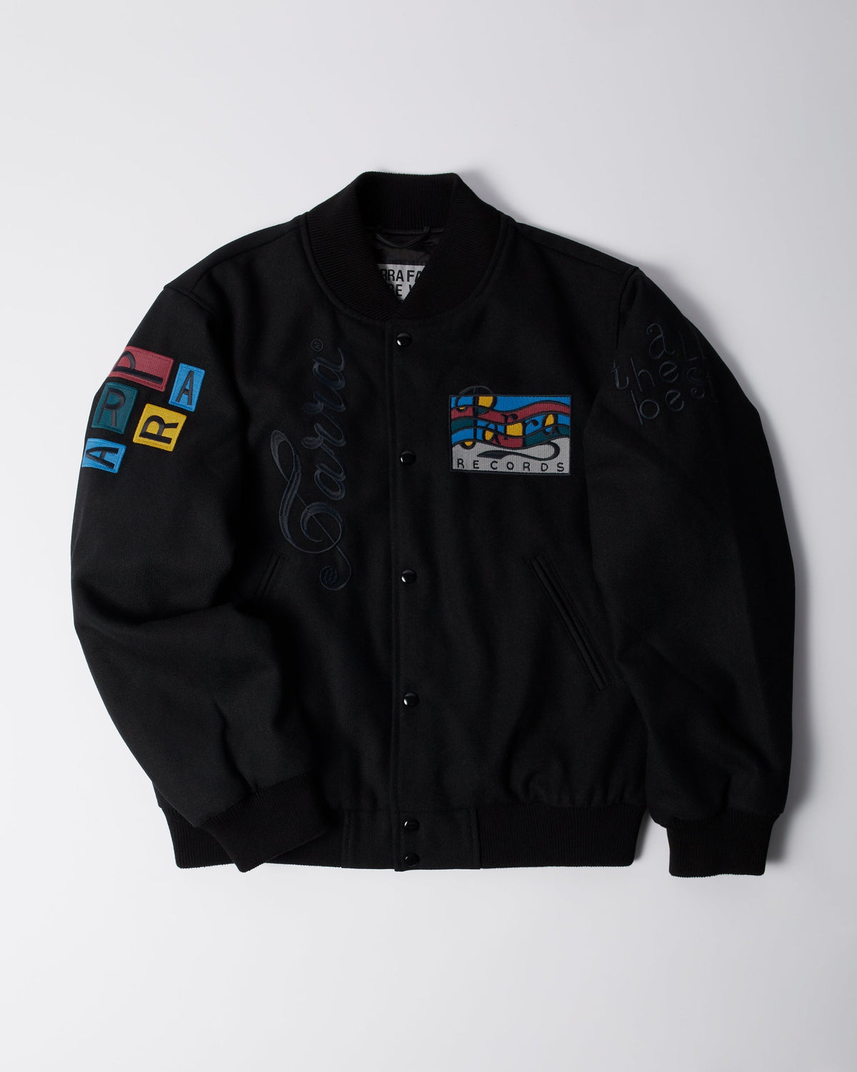Parra All The Best Varsity Jacket Black