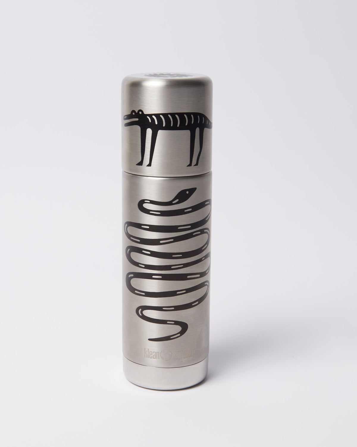 Parra Snakes And Darwin Klean Kanteen Bottle Brushed