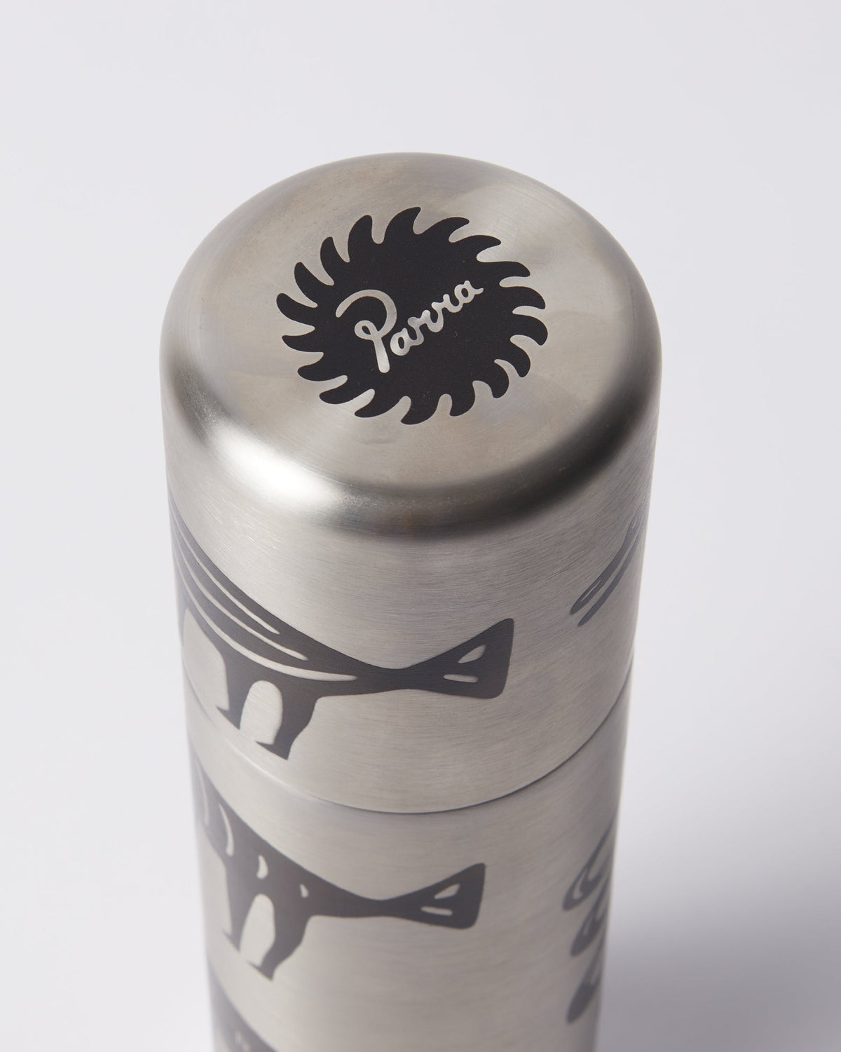 Parra Snakes And Darwin Klean Kanteen Bottle Brushed detail