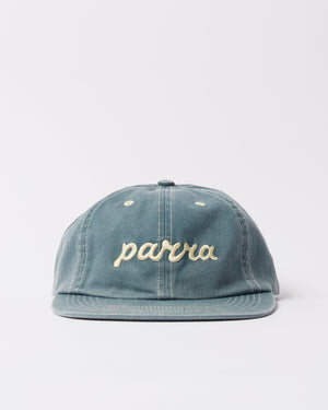 Parra Lowercase Script Logo 6 Panel Hat Blue