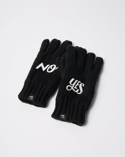 Parra Maybe Knitted Gloves – Black