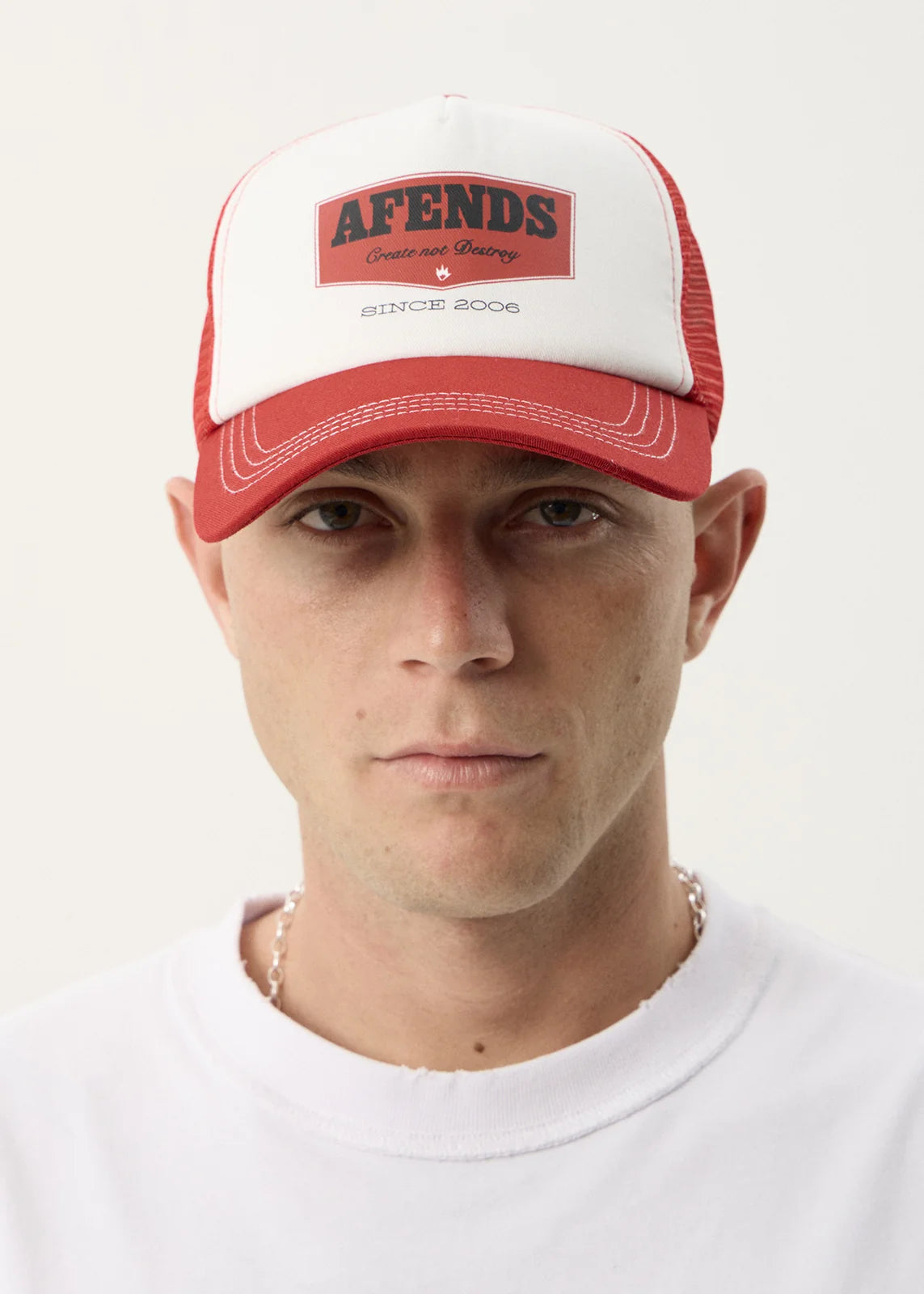 Afends Trophy Recycled Trucker Cap – Ketchup