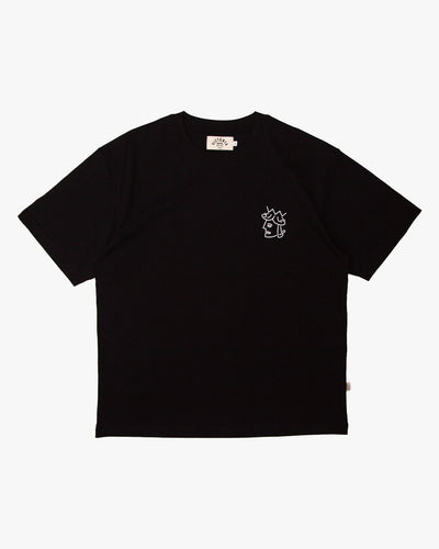 Victoria HK| Queenhead logo tee black - Gallery Streetwear