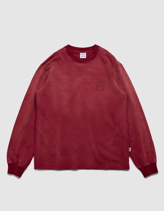 Victoria HK Sunfaded QH L/S Tee Faded Rose