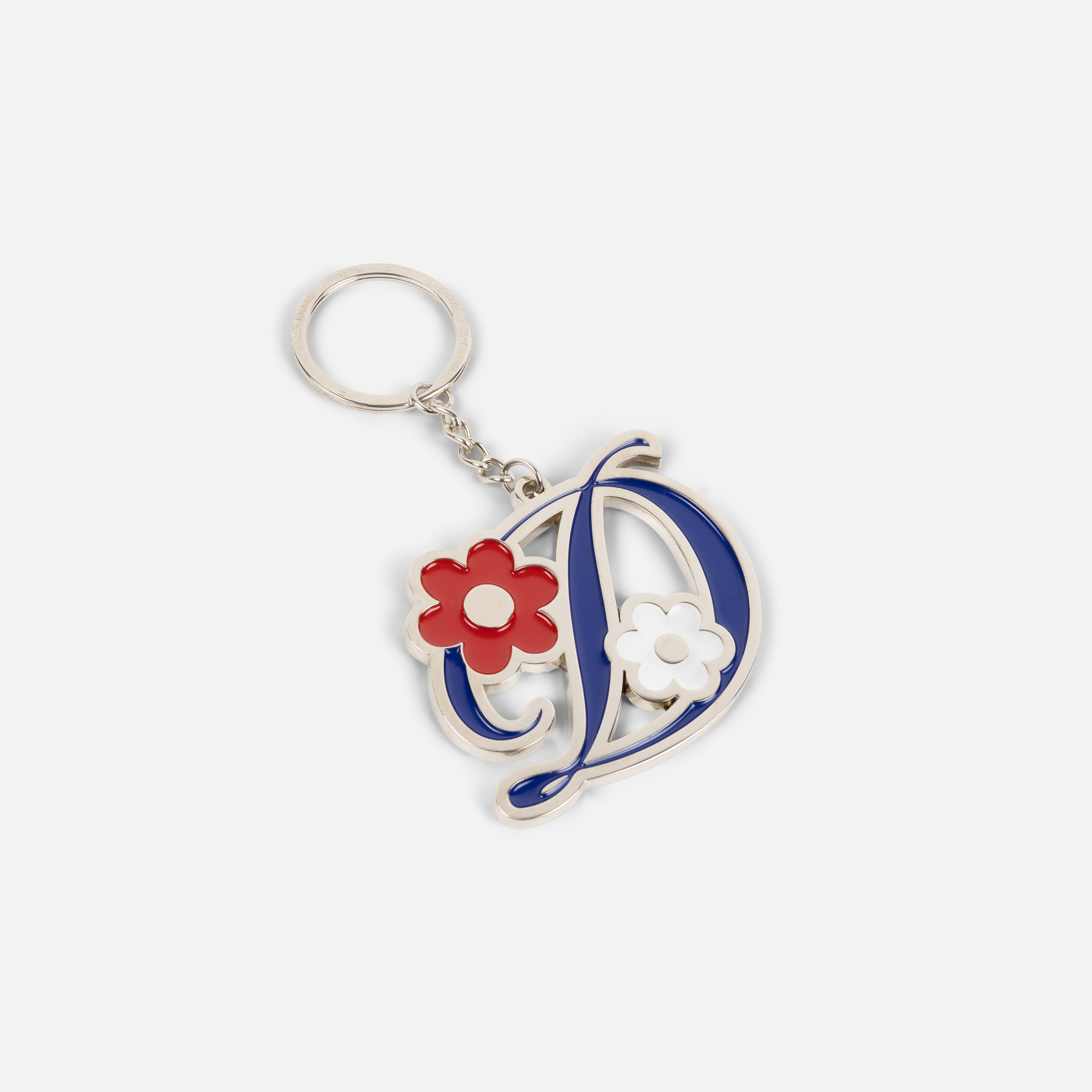 Dime MTL Oversized Floral Keychain Silver — product shot