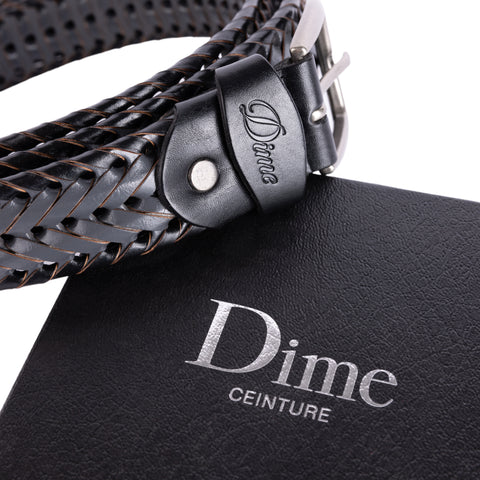 Dime MTL | Braided leather Belt Black