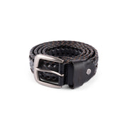 Dime | Braided leather Belt Black