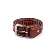 Dime MTL | Braided Leather Belt Brown