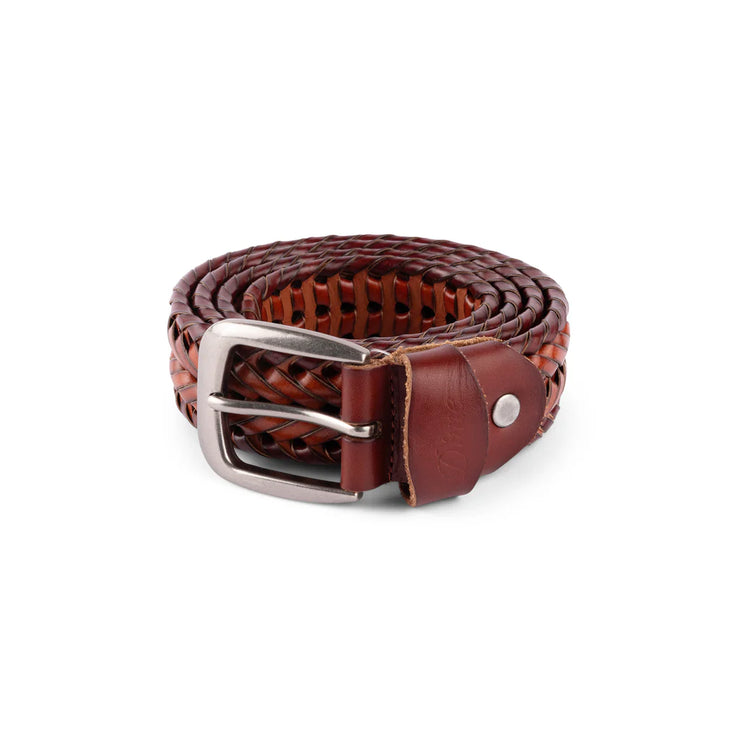 Dime MTL | Braided Leather Belt Brown