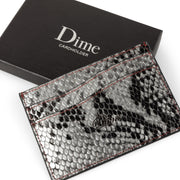 Dime MTL | Snake Leather Cardholder silver 2