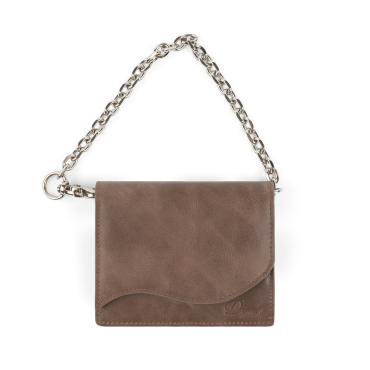 Dime MTL | Chain leather Wallet brown