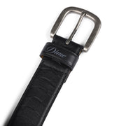 Dime | Checkered Leather Belt Black - Gallery Streetwear