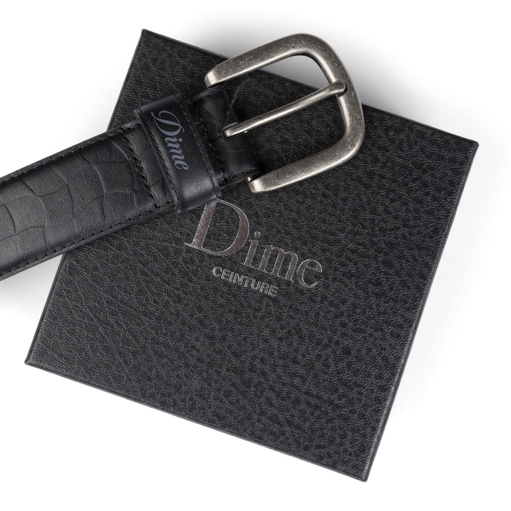 Dime | Checkered Leather Belt Black - Gallery Streetwear