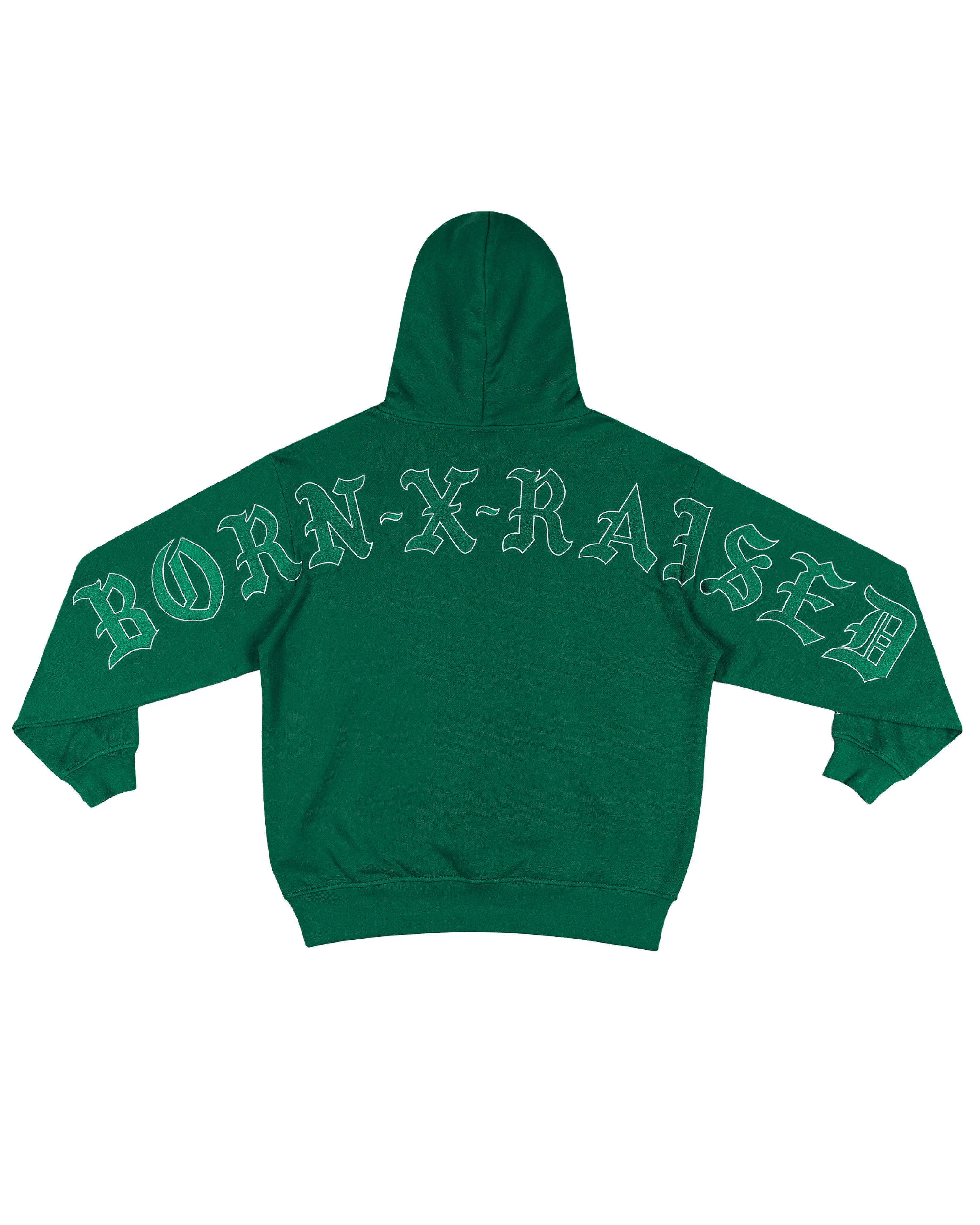 Born X Raised BXR Jumbo Arch Hoodie - Green