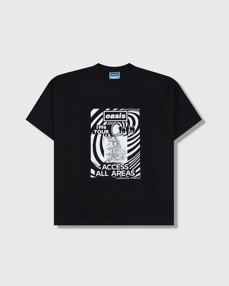 Pleasures All Access T-Shirt Black Tee