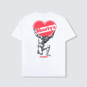 Shorty's x Pleasures | Atlas Tee White