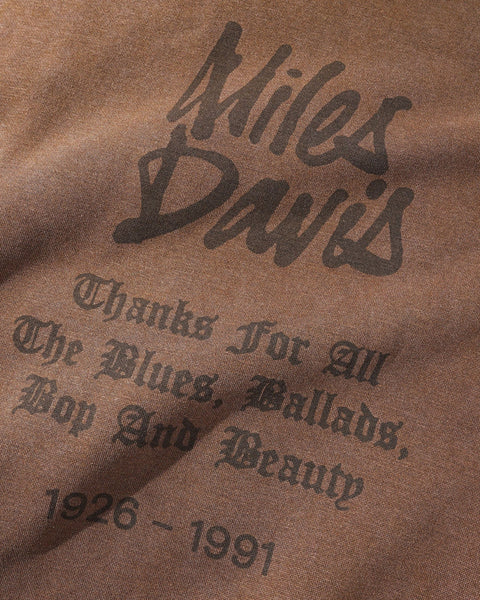 Butter Goods x Miles Davis | Thanks Zip-Thru Hoodie Brown