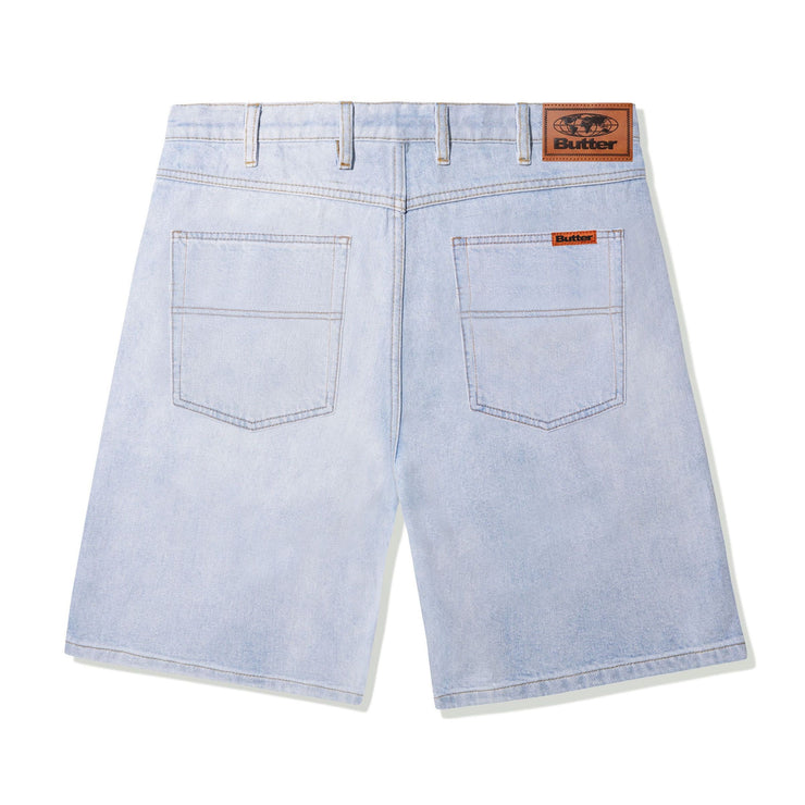 Butter Goods | Baggy Denim Shorts Light Blue 1