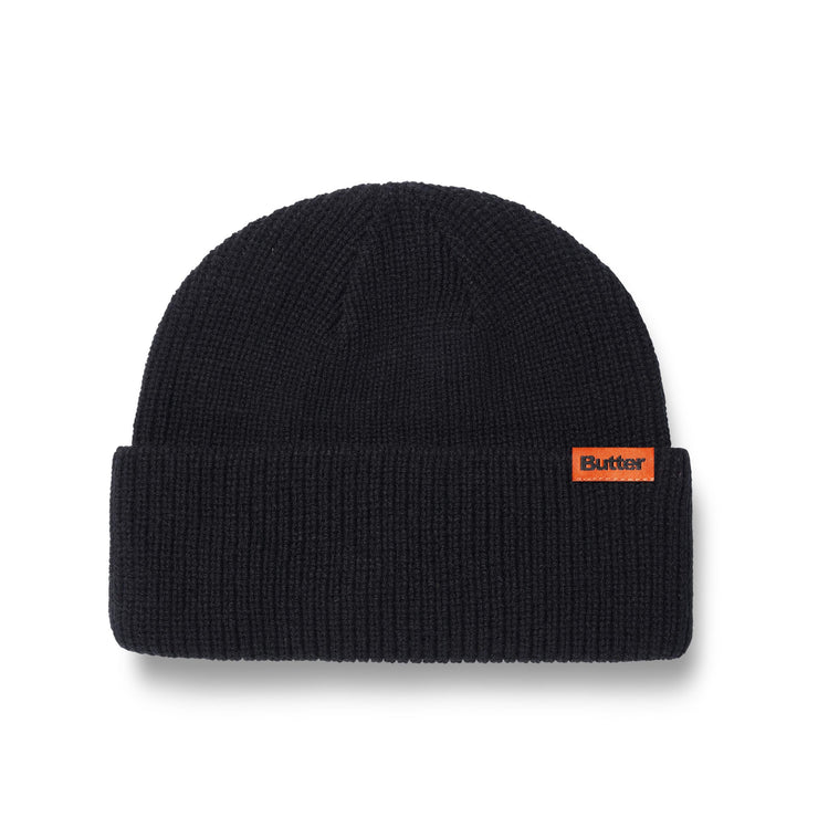 Butter | Tall Wharfie beanie Black