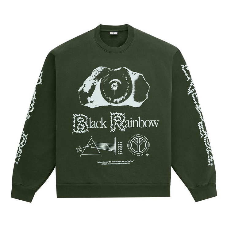 Babylon Black Rainbow Long Sleeve Tee