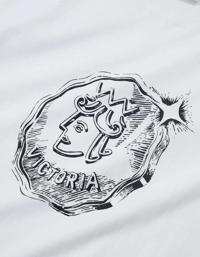 Victoria HK QH Coin S/S Tee White