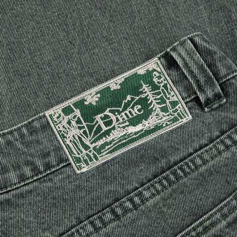 Dime | Relaxed Denim Pants Faded Green - Gallery Streetwear