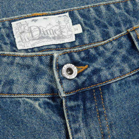 Dime | Relaxed Denim Pants Sandblasted Indigo - Gallery Streetwear