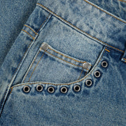 Dime | Relaxed Denim Pants Sandblasted Indigo - Gallery Streetwear