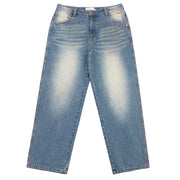 Dime | Relaxed Denim Pants Sandblasted Indigo - Gallery Streetwear