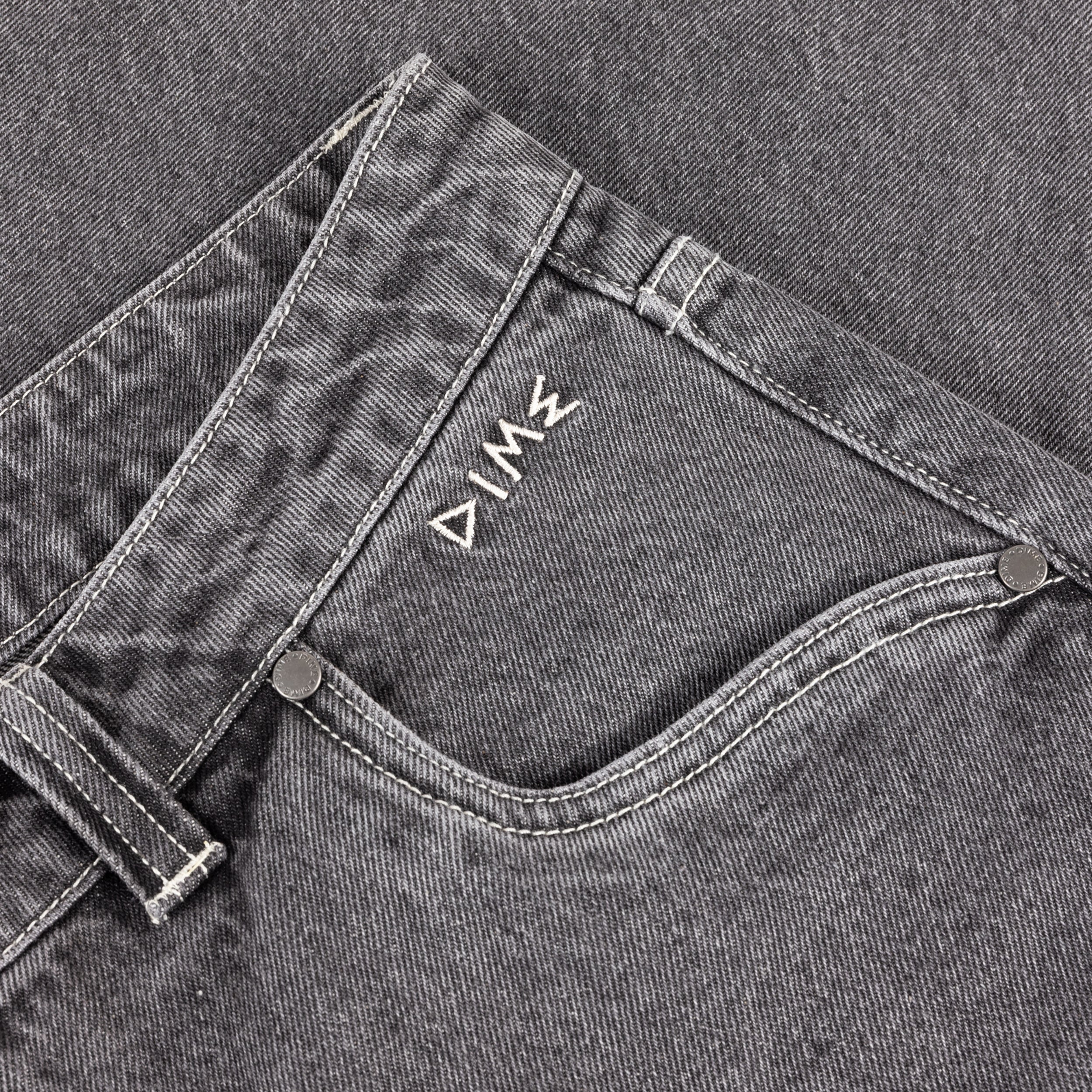 Dime MTL Baggy Wink Denim Pants Faded Black — detail