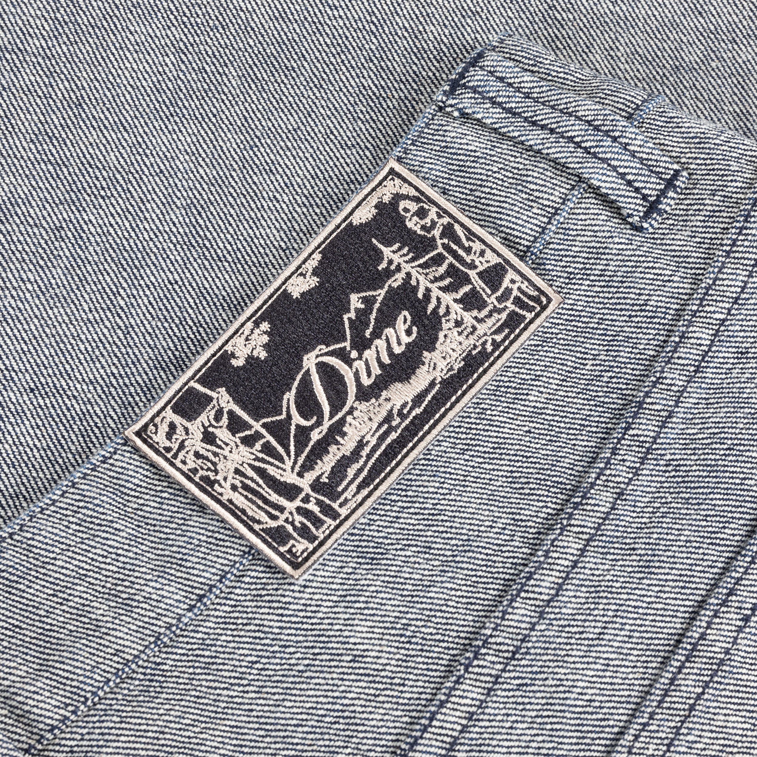 Dime MTL Baggy Denim Pants Reversed Indigo — detail
