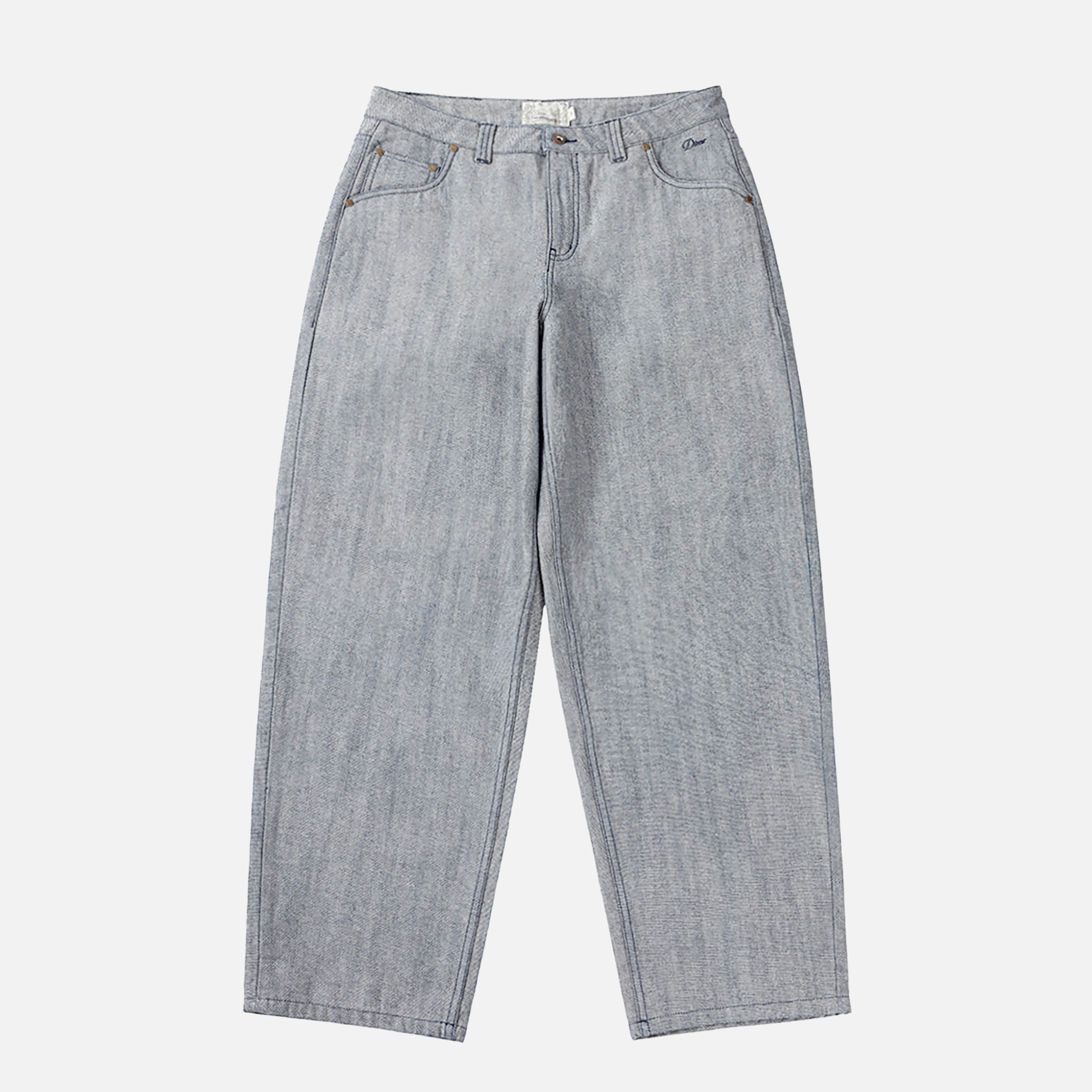 Dime MTL Baggy Denim Pants Reversed Indigo — product shot