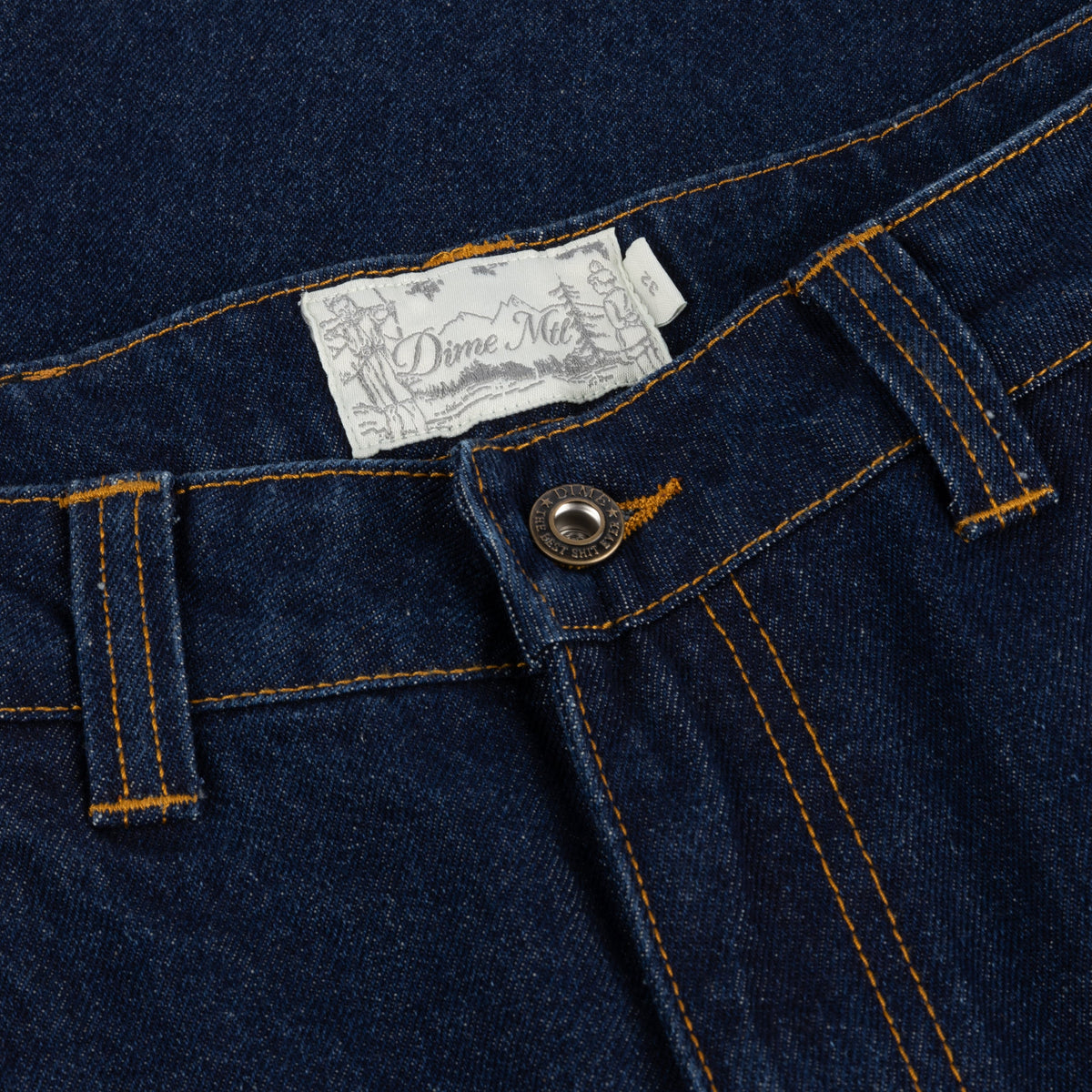 Dime MTL Baggy Wink Denim Pants Indigo — detail